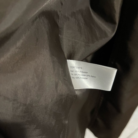 Gallery, chocolate brown hooded trench coat. - Picture 2 of 5